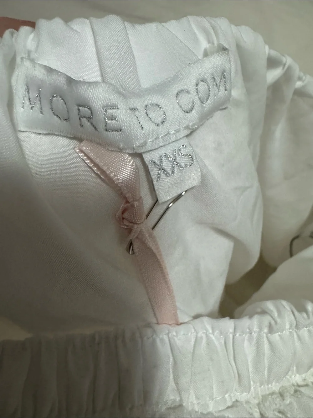 White Eyelet Mini Skirt - Breezy Summer Style - Picture 3 of 3